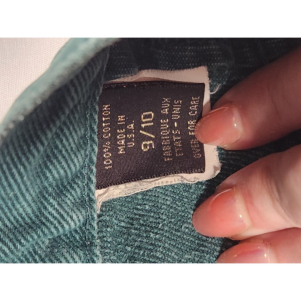 Vintage Express Made in USA Womens Hunter Green Straight Jeans Size 9/10 - Picture 6 of 9
